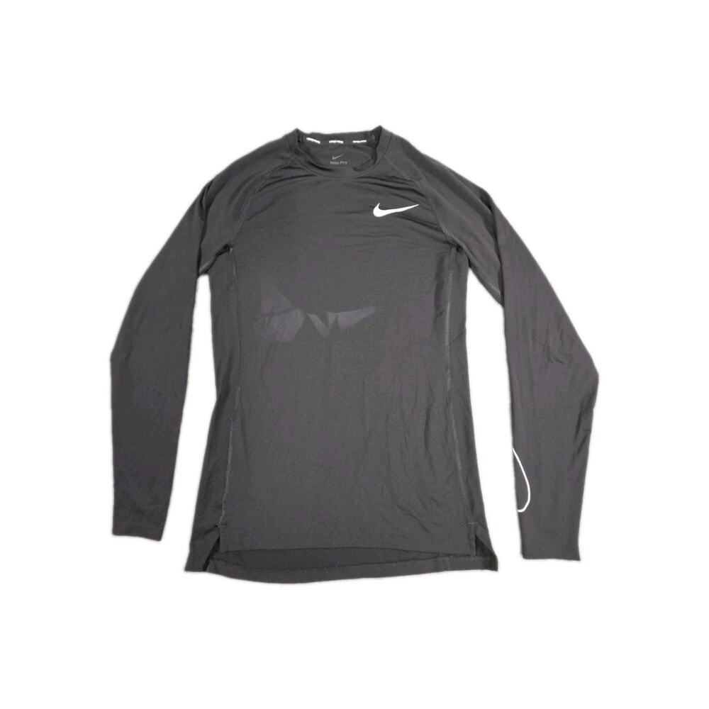 Nike PRO Dri-FIT Mens Sz S Black Slim Fit Long Sleeve Training DD1980-010 C9